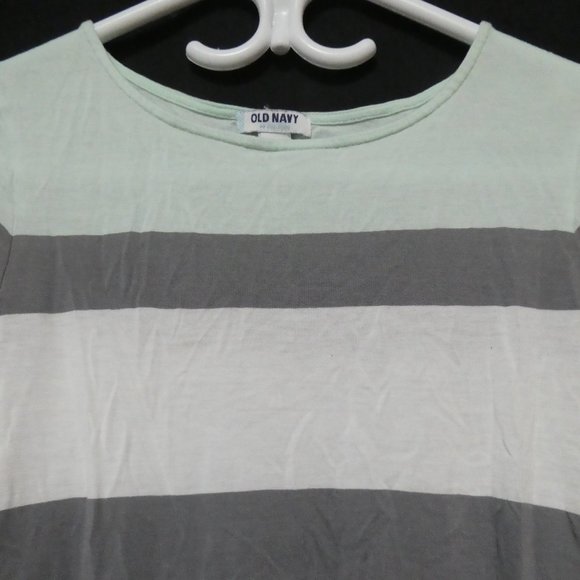 OLD NAVY | small | Striped 3/4 Sleeve Shirt | GUC - Picture 4 of 12